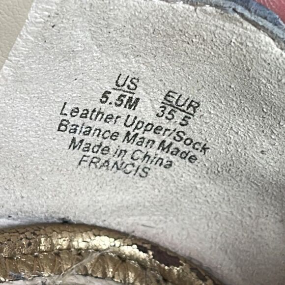 Sam Edelman Francis Metallic Silver Scalloped Leather Ballet Flats Sz 5.5 - Picture 6 of 7